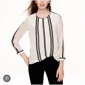 JCREW Swiss Dot Blouse